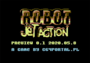 Robot Jet Action. Pierwsza gra tworzona przez C64portal.pl